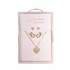 Cheap 🌟 LC Lauren Conrad Gold Tone Heart Charm Nickel Free Earring And Necklace Set ⭐