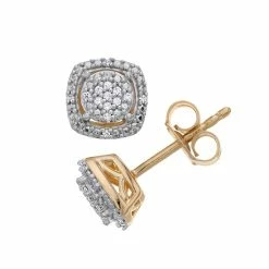 Best Sale ✨ Unbranded 1/10 Carat T.W Diamond Cushion Earrings White 🥰 -Valentine's Day Jewelry shop unnamed file 103