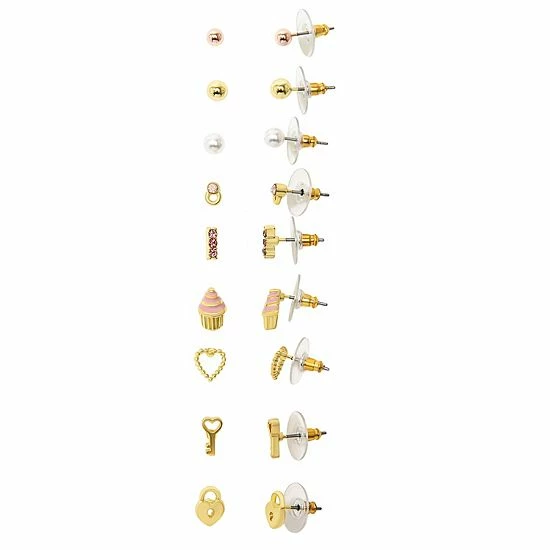 Brand new ๐ LC Lauren Conrad 9-Pack Valentine's Day Cupcake Stud Earrings โ 4 Brand new ๐ LC Lauren Conrad 9-Pack Valentine's Day Cupcake Stud Earrings โ - Image 2