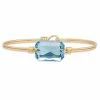Outlet 👍 Luca & Danni Luca + Danni Dylan Bangle Bracelet In Aquamarine Brass Tone ❤️ -Valentine's Day Jewelry shop unnamed file 1061