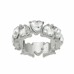 Hot Sale 💯 Nine West Silver Tone Heart Ring ⌛