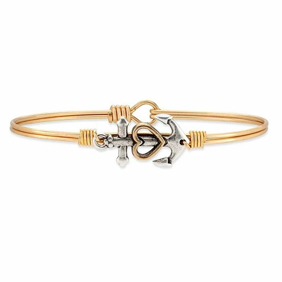 Brand new โ Luca & Danni Luca + Danni Anchor Bangle Bracelet Brass Tone ๐ 5 Brand new โ Luca & Danni Luca + Danni Anchor Bangle Bracelet Brass Tone ๐ - Image 3