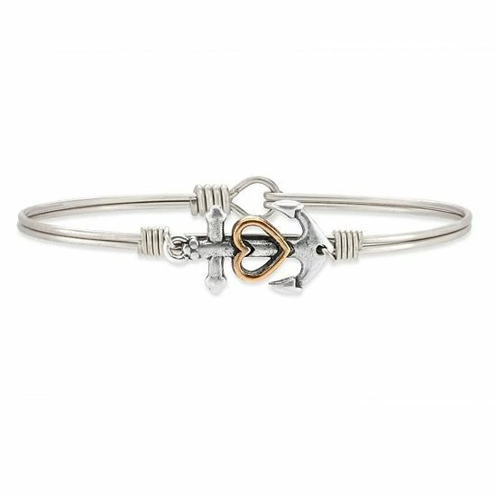 Brand new โ Luca & Danni Luca + Danni Anchor Bangle Bracelet Brass Tone ๐ 6 Brand new โ Luca & Danni Luca + Danni Anchor Bangle Bracelet Brass Tone ๐ - Image 4
