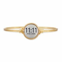 Top 10 ๐ฅ Luca & Danni Luca + Danni "11:11 Make A Wish" Bangle Bracelet Brass Tone ๐