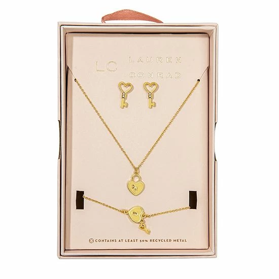 Best deal ๐ฅ LC Lauren Conrad Heart Locket Necklace, Earring, & Bracelet Set ๐งจ 3 Best deal ๐ฅ LC Lauren Conrad Heart Locket Necklace, Earring, & Bracelet Set ๐งจ