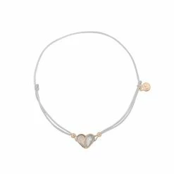 Discount ✨ LC Lauren Conrad Gold Tone Split Heart Pull Tie Nickel Free Bracelet 👏