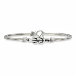 Discount ✔️ Luca & Danni Luca + Danni Love Knot Bangle Bracelet Silver Tone 🔔