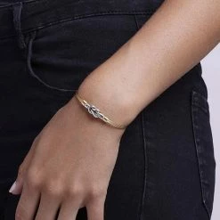 Discount ✔️ Luca & Danni Luca + Danni Love Knot Bangle Bracelet Silver Tone 🔔 -Valentine's Day Jewelry shop unnamed file 1091