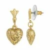 Discount 🎉 1928 14k Gold-Dipped Textured Heart Drop Earrings 💯 -Valentine's Day Jewelry shop unnamed file 1096