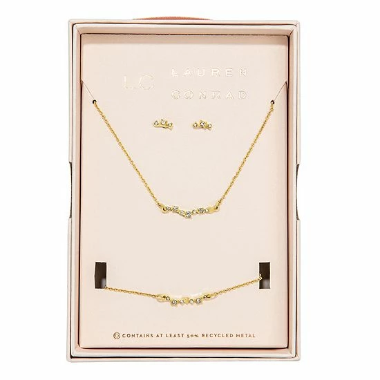 Top 10 ๐ LC Lauren Conrad Bar Necklace, Earring, & Bracelet Set โญ 3 Top 10 ๐ LC Lauren Conrad Bar Necklace, Earring, & Bracelet Set โญ