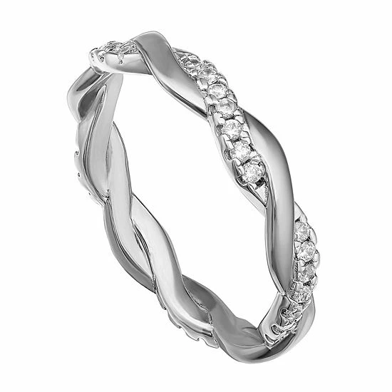 Wholesale ๐ PRIMROSE Sterling Silver Cubic Zirconia Braided Band Ring ๐ฅฐ 4 Wholesale ๐ PRIMROSE Sterling Silver Cubic Zirconia Braided Band Ring ๐ฅฐ - Image 2