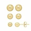 Cheapest 👏 Everlasting Gold 14k Gold Ball Stud Earring Set 👍 -Valentine's Day Jewelry shop unnamed file 1158