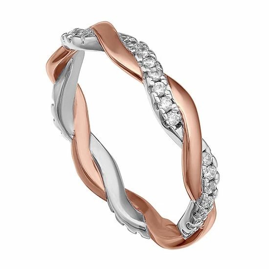 Wholesale ๐ PRIMROSE Sterling Silver Cubic Zirconia Braided Band Ring ๐ฅฐ 5 Wholesale ๐ PRIMROSE Sterling Silver Cubic Zirconia Braided Band Ring ๐ฅฐ - Image 3