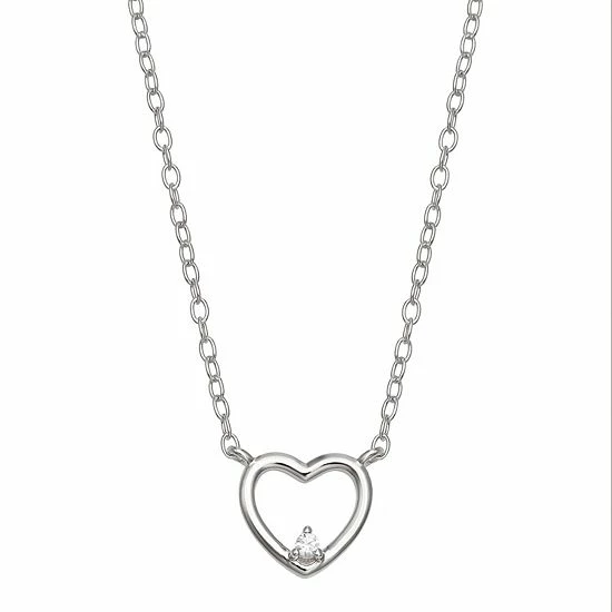 Best deal ๐งจ PRIMROSE Sterling Silver Open Heart With Cubic Zirconia Pendant Necklace ๐ 3 Best deal ๐งจ PRIMROSE Sterling Silver Open Heart With Cubic Zirconia Pendant Necklace ๐