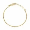 Buy ❤️ Junior Jewels Kids' Sterling Silver Rope Chain Bracelet 14k Gold Plated 😉