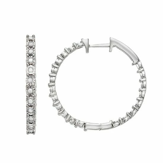 Best deal π Unbranded 1/4 Carat T.W. Diamond Hoop Earrings Silver Tone βοΈ 3 Best deal π Unbranded 1/4 Carat T.W. Diamond Hoop Earrings Silver Tone βοΈ
