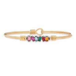 Brand new 😀 Luca & Danni Luca + Danni Mini Hudson Bangle Bracelet In Ombre Brass Tone 💯