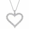 Buy 🤩 Stella Grace Sterling Silver 2 2/5 Carat T.W. Lab Created Moissanite Heart Pendant Necklace 🥰 -Valentine's Day Jewelry shop unnamed file 1197