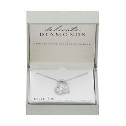 Discount 🤩 Delicate Diamonds Sterling Silver 1/10 Carat T.W. Diamond Double Heart Pendant Necklace ⭐ 9 Discount 🤩 Delicate Diamonds Sterling Silver 1/10 Carat T.W. Diamond Double Heart Pendant Necklace ⭐ -Valentine's Day Jewelry shop unnamed file 1216