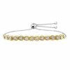 Wholesale 🎁 Unbranded Two Tone Sterling Silver 1/4 Carat T.W. Diamond Adjustable Bracelet 👏 -Valentine's Day Jewelry shop unnamed file 1222
