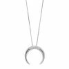 Brand new ✔️ Delicate Diamonds Sterling Silver 1/10 Carat T.W. Diamond Crescent Pendant Necklace 🤩 -Valentine's Day Jewelry shop unnamed file 1235