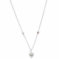 Deals β¨ LC Lauren Conrad Crystal Stations & Heart Charm Necklace Aqua π
