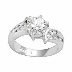 Promo 🧨 Traditions Jewelry Company Sterling Silver Round Cubic Zirconia Ring 🎉