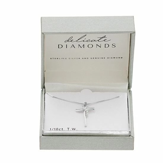 Best deal π Delicate Diamonds Sterling Silver 1/10 Carat T.W. Diamond Infinity Cross Pendant Necklace π 4 Best deal π Delicate Diamonds Sterling Silver 1/10 Carat T.W. Diamond Infinity Cross Pendant Necklace π - Image 2