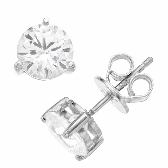 Wholesale ๐ RADIANT GEM Lab-Created White Sapphire Birthstone Stud Earrings โ 3 Wholesale ๐ RADIANT GEM Lab-Created White Sapphire Birthstone Stud Earrings โ