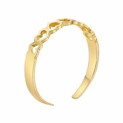 Cheap 🎁 Lila Moon 10k Gold Open Hearts Adjustable Toe Ring ⭐ -Valentine's Day Jewelry shop unnamed file 1338
