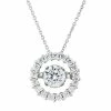 Buy 🥰 Floating DiamonLuxe 1 1/2 Carat T.W. Simulated Diamond Circle Pendant ⌛ -Valentine's Day Jewelry shop unnamed file 1392