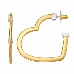 Outlet ✨ Nine West Silver Tone Heart Post Earrings 🔔