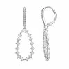 Coupon 🔔 Chrystina Crystal Open Teardrop Leverback Dangle Earrings 😀