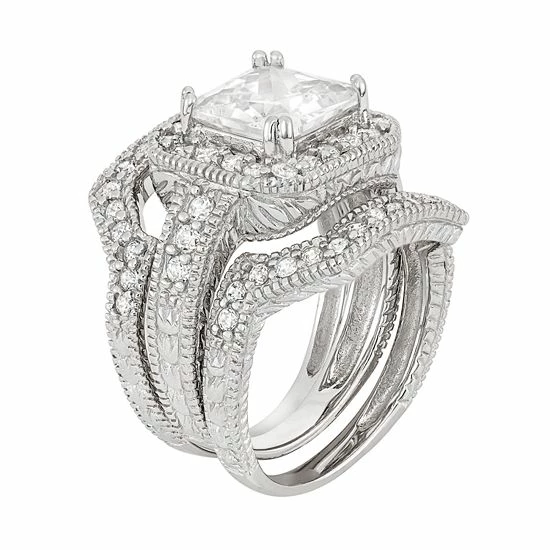 Cheapest ๐ฏ Designs By Gioelli Cubic Zirconia Halo Engagement Ring Set In Sterling Silver ๐ 4 Cheapest ๐ฏ Designs By Gioelli Cubic Zirconia Halo Engagement Ring Set In Sterling Silver ๐ - Image 2