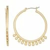 Best Pirce ⭐ Nine West Gold Tone Shaky Click It Hoop Earrings 😉 -Valentine's Day Jewelry shop unnamed file 1433