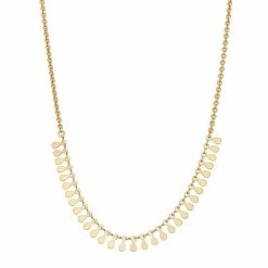 Top 10 😀 Nine West Gold Tone Shaky Frontal Necklace 🎉