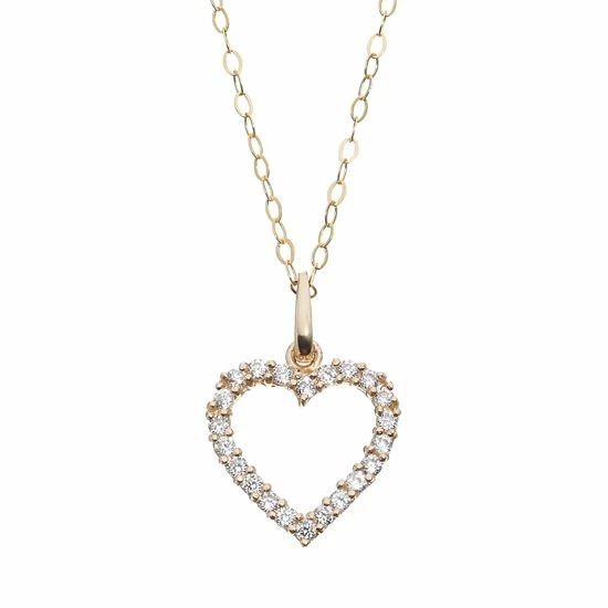 Flash Sale π Unbranded Cubic Zirconia 10k Gold Heart Pendant Necklace β 3 Flash Sale π Unbranded Cubic Zirconia 10k Gold Heart Pendant Necklace β