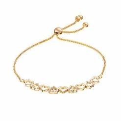 Best deal 😀 Unbranded Sterling Silver 1/5 Carat T.W. Diamond Hearts Bolo Bracelet ❤️ -Valentine's Day Jewelry shop unnamed file 1498