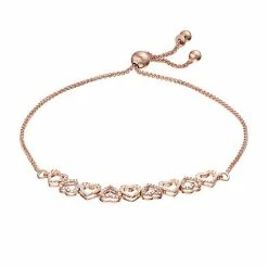 Best deal 😀 Unbranded Sterling Silver 1/5 Carat T.W. Diamond Hearts Bolo Bracelet ❤️ -Valentine's Day Jewelry shop unnamed file 1499