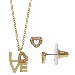 Cheapest 👍 FAO Schwarz Crystal "Love" Pendant & Earring Set Silver Tone Crystal ⭐ 8 Cheapest 👍 FAO Schwarz Crystal "Love" Pendant & Earring Set Silver Tone Crystal ⭐ -Valentine's Day Jewelry shop unnamed file 1524