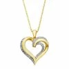 Deals 👍 Unbranded 18K Gold Over Sterling Silver 1/4 Carat T.W. Diamond Heart Pendant 😍 -Valentine's Day Jewelry shop unnamed file 1553