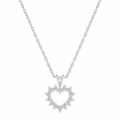 Top 10 ✨ Alyson Layne 14k Gold 1/4 Carat T.W. Diamond Petite Open Heart Pendant Necklace 🧨 -Valentine's Day Jewelry shop unnamed file 1561