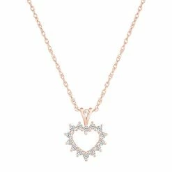 Top 10 ✨ Alyson Layne 14k Gold 1/4 Carat T.W. Diamond Petite Open Heart Pendant Necklace 🧨 -Valentine's Day Jewelry shop unnamed file 1562