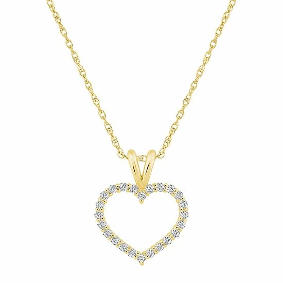 Hot Sale ๐ Alyson Layne 14k Gold 1/4 Carat T.W. Diamond Heart Pendant Necklace ๐ 6 Hot Sale ๐ Alyson Layne 14k Gold 1/4 Carat T.W. Diamond Heart Pendant Necklace ๐ - Image 4