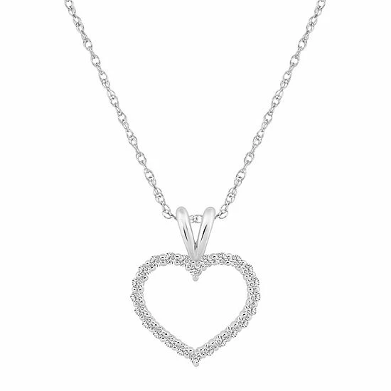 Hot Sale ๐ Alyson Layne 14k Gold 1/4 Carat T.W. Diamond Heart Pendant Necklace ๐ 7 Hot Sale ๐ Alyson Layne 14k Gold 1/4 Carat T.W. Diamond Heart Pendant Necklace ๐ - Image 5