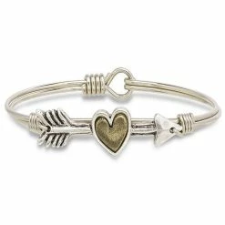 Discount 🔔 Luca & Danni Luca + Danni Follow Your Heart Bangle Bracelet Silver Tone 💯
