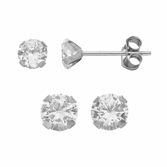 Coupon ๐ Taylor Grace Cubic Zirconia 10k White Gold Stud Earring Set ๐ฅฐ 3 Coupon ๐ Taylor Grace Cubic Zirconia 10k White Gold Stud Earring Set ๐ฅฐ