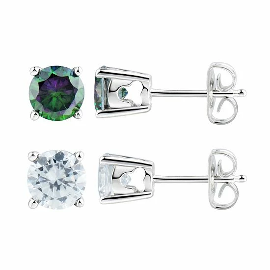 Hot Sale ๐ DiamonLuxe Sterling Silver 3 5/8 Carat T.W. Simulated Diamond Stud Earring Set ๐ 3 Hot Sale ๐ DiamonLuxe Sterling Silver 3 5/8 Carat T.W. Simulated Diamond Stud Earring Set ๐