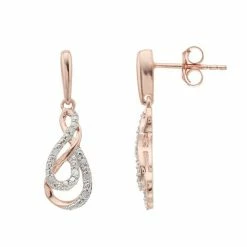 Hot Sale ๐ฅ Diamond Brilliance Sterling Silver 1/10 Carat T.W. Diamond Drop Earrings ๐คฉ