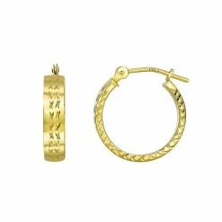 Hot Sale 🛒 Forever 14K Textured Hoop Earrings 🤩